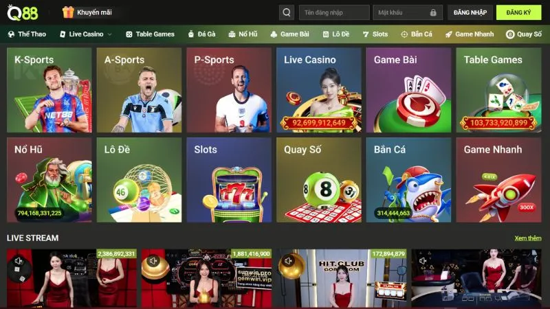 Sản phẩm cá cược nổi bật